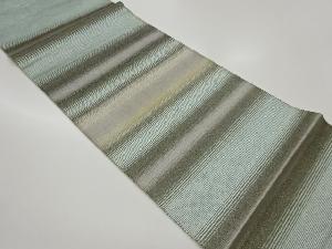 引箔横段模様織出し袋帯